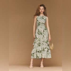 Reformation Magnus Dress in “Tea Garden”